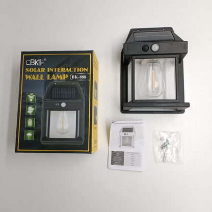 Lampe Murale Solaire Extérieure – Détection de Mouvement Automatique