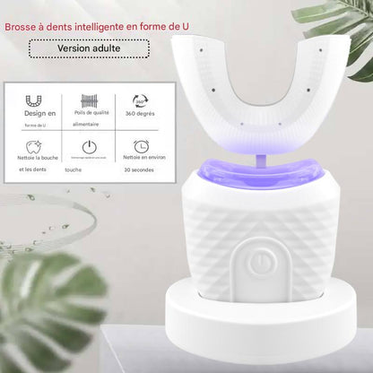 Brosse à Dents Électrique Sonic U-Shape – Nettoyage 360° Ultra Rapide