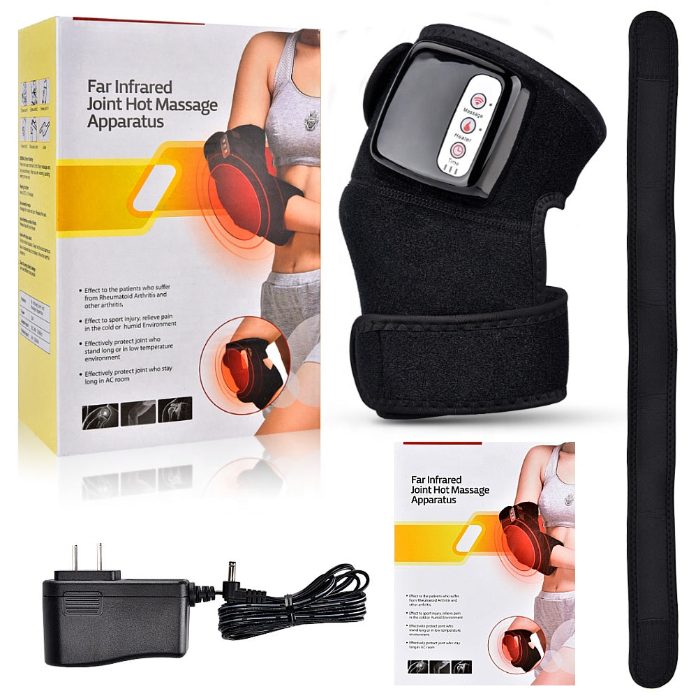 Masseur Chauffant Multifonction 3-en-1 – Soulage les Douleurs aux Genoux, Épaules et Coudes