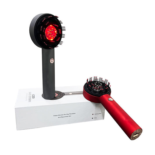 Brosse Massante Électrique 3-en-1 - Stimulation Capillaire, Massage Relaxant & Croissance des Cheveux