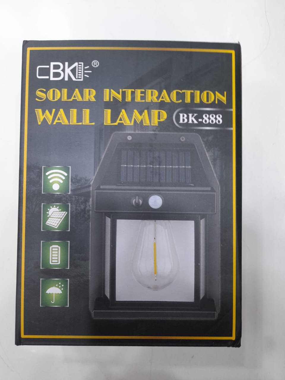 Lampe Murale Solaire Extérieure – Détection de Mouvement Automatique