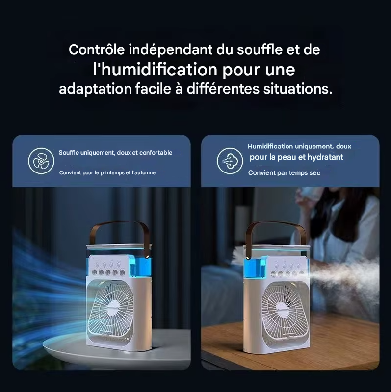 Ventilateur Humidificateur Brumisateur Portable